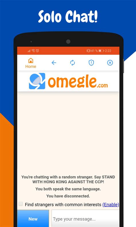 Download Omegle Chat for Android .